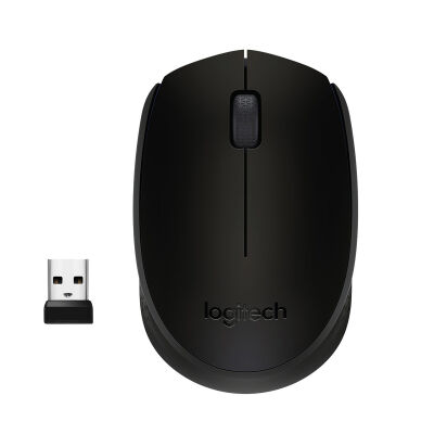 Logitech B170 Wireless Mouse Schwarz, USB