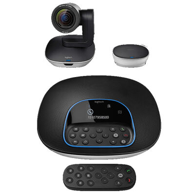 Logitech Group Konferenz Webcam Full-HD, 90° Blickfeld mit Freisprecheinrichtung Fernbedienung