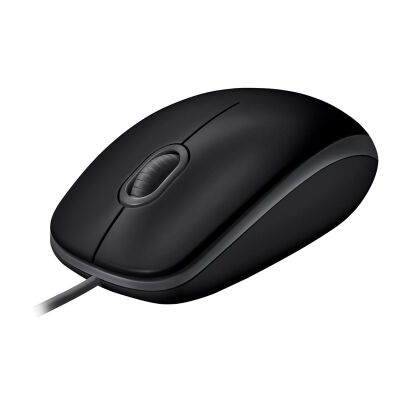 Logitech B110 Silent, Optische Maus, kabelgebunden, 1000 dpi Auflösung, schwarz