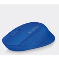 Logitech M280 – Maus – Für Rechtshänder – optisch – 3 Tasten – kabellos – 2.4 GHz – kabelloser Empfänger (USB) – Blau