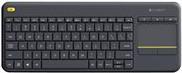 Kurzinfo: Logitech Wireless Touch Keyboard K400 Plus - Tastatur - mit Touchpad - kabellos - 2.4 GHz - QWERTZ - Ungarisch - Schwarz Gruppe Tastaturen Hersteller Logitech Hersteller Art. Nr. 920-007157 EAN/UPC 5099206059511 Produktbeschreibung: Logitech Wireless Touch Keyboard K400 Plus - Tastatur - mit Touchpad - QWERTZ - Ungarisch - Schwarz Gerätetyp Tastatur Schnittstelle 2.4 GHz Kabelloser Empfänger Kabelloser Empfänger (USB) Anschlusstechnik Kabellos Eingebaute Geräte Touchpad Lokalisierung und Layout QWERTZ Ungarisch Tastaturkurzbefehl-Funktion Stummtaste