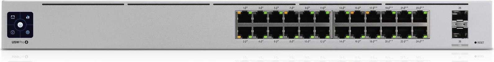 Ubiquiti UniFi Switch USW-Pro-24-POE – Switch – managed – 24 x 10/100/1000 (16 PoE+, 8 PoE++) + 2 x 10 Gigabit SFP+ (Uplink) – Desktop, an Rack montierbar – PoE++ (400 W) (USW-PRO-24-POE)