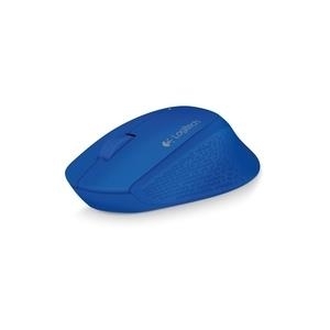 Logitech M280 – Maus – optisch – 3 Tasten – drahtlos – 2,4 GHz – kabelloser Empfänger (USB) – Blau (910-004290)