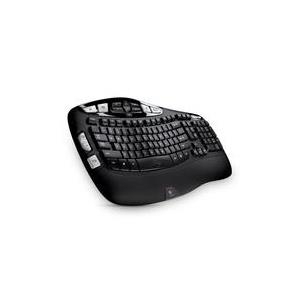 Logitech Wireless Keyboard K350 – Tastatur – 2,4 GHz – Deutsch – Schwarz (920-004484)