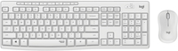 Logitech MK295 Silent – Tastatur-und-Maus-Set – kabellos – 2.4 GHz – Off White