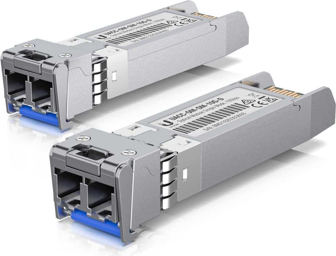 Ubiquiti UACC-OM-SM-10G-D-20 – SFP+-Transceiver-Modul – 10 GigE – LC Single-Modus – 1310 nm (Packung mit 20) (UACC-OM-SM-10G-D-20)