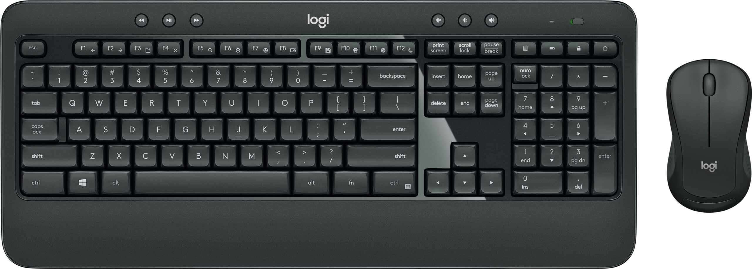 Logitech MK540 Advanced – Tastatur-und-Maus-Set – kabellos – 2.4 GHz – US International