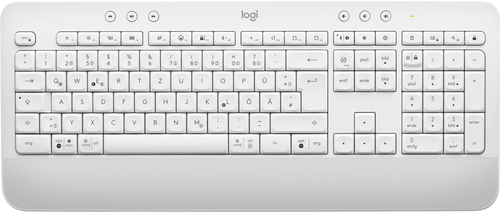 Kurzinfo: Logitech Signature - Tastatur - kabellos - Bluetooth 5.1 - QWERTY - Deutsch - Off-White Gruppe Tastaturen Hersteller Logitech Hersteller Art. Nr. 920-010967 Modell Signature EAN/UPC 5099206105683 Produktbeschreibung: Logitech Signature - Tastatur - QWERTY - Deutsch - Off-White Gerätetyp Tastatur Schnittstelle Bluetooth 5.1 Kabelloser Empfänger Logitech Logi Bolt USB-Receiver Anschlusstechnik Kabellos Lokalisierung und Layout QWERTY Deutsch Tastaturkurzbefehl-Funktion Multimedia