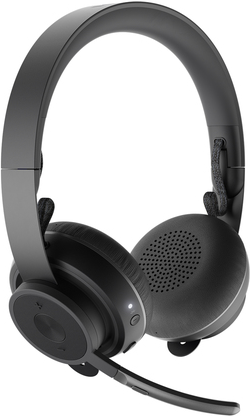 Logitech Zone Wireless Plus – Headset – On-Ear – Bluetooth – kabellos – aktive Rauschunterdrückung – Geräuschisolierung – Graphite – Zertifiziert für Microsoft Teams