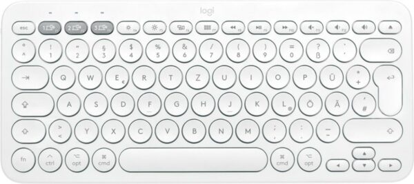 Kurzinfo: Logitech K380 Multi-Device Bluetooth Keyboard - Tastatur - kabellos - Bluetooth 3.0 - QWERTZ - Schweiz - Off-White Gruppe Tastaturen Hersteller Logitech Hersteller Art. Nr. 920-010397 EAN/UPC 5099206097759 Produktbeschreibung: Logitech K380 Multi-Device Bluetooth Keyboard - Tastatur - QWERTZ - Schweiz - Off-White Gerätetyp Tastatur Schnittstelle Bluetooth 3.0 Anschlusstechnik Kabellos Lokalisierung und Layout QWERTZ Schweiz Tastaturkurzbefehl-Funktion Umschalten zwischen Anwendungen