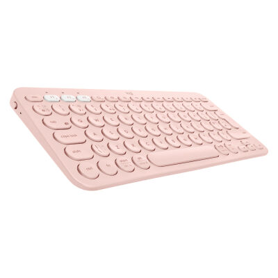 Logitech K380 Multi-Device Bluetooth Tastatur, für bis zu 3 Geräte gleichzeitig, 2 Jahre Batterielaufzeit, Rose