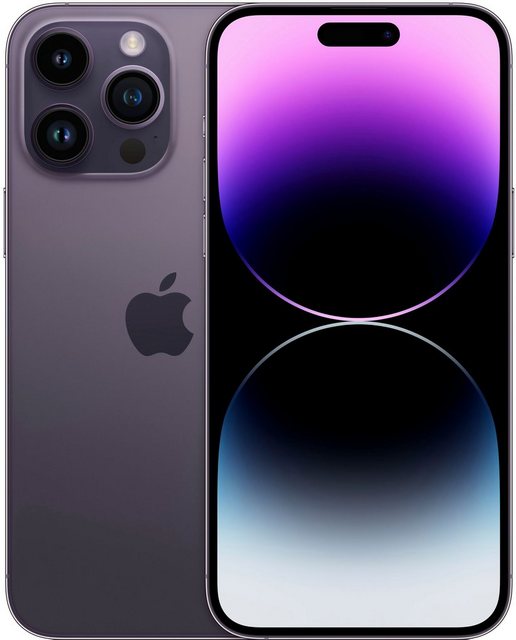 Das iPhone 14 Pro Max. Nimm mit der 48 MP Hauptkamera unglaubliche Details auf. Mit der Dynamic Island und dem Always‑On Display erlebst du das iPhone auf ganz neue Art. Und die Unfallerkennung