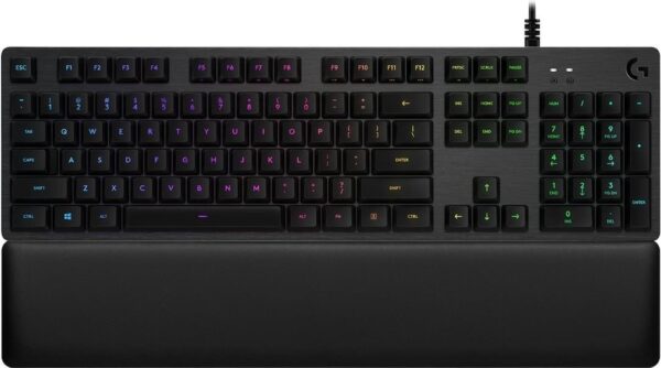 Logitech Gaming G513 - Tastatur - Hintergrundbeleuchtung - USB - US International - Schlüsselschalter: GX Blue - Kohle (920-008934)