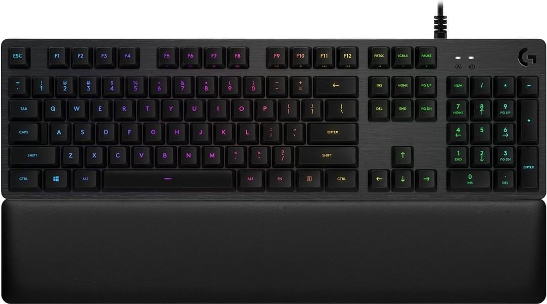 Logitech Gaming G513 – Tastatur – Hintergrundbeleuchtung – USB – US International – Schlüsselschalter: GX Blue – Kohle (920-008934)