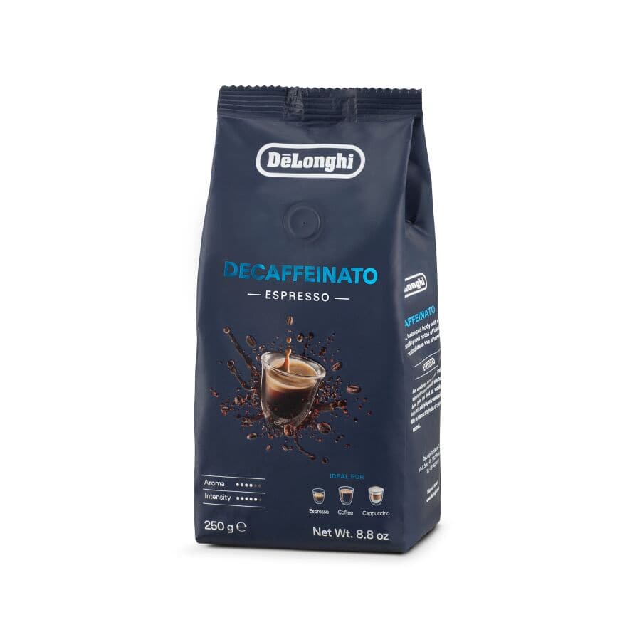 De’Longhi DLSC603 DecaffeinatoKaffeebohnen 50% Arabica 50% Robusta 250g | Blau