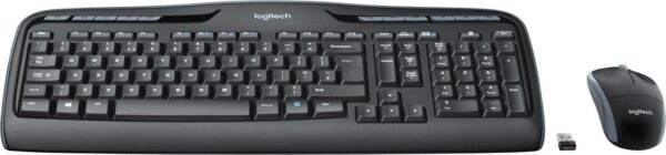 Kurzinfo: Logitech Wireless Combo MK330 - Tastatur-und-Maus-Set - drahtlos - 2.4 GHz - Deutsch Gruppe Tastaturen Hersteller Logitech Hersteller Art. Nr. 920-008533 Modell Wireless Combo MK330 EAN/UPC 5099206073173 Produktbeschreibung: Logitech Wireless Combo MK330 - Tastatur-und-Maus-Set - Deutsch Gerätetyp Tastatur-und-Maus-Set - drahtlos Schnittstelle 2.4 GHz Kabelloser Empfänger Kabelloser Empfänger (USB) Eingabegerät Tastatur Layout Deutsch Numerische Tastatur Ja Zeigegerät Maus - optisch Anz. Tasten 3 Ausführliche Details Allgemein Gerätetyp Tastatur-und-Maus-Set - drahtlos Schnittstelle 2.4 GHz Max. Betriebsabstand Bis zu 10 m Kabelloser Empfänger Kabelloser Empfänger (USB) Eingabegerät Typ Tastatur Tastaturname Logitech Wireless Keyboard K330 Layout Deutsch Besonderheiten Nummernblock Zeigegerät Typ Maus Zeigegerätname Logitech Wireless Mouse M215 Anz. Tasten 3 Movement Detection Technologie Optisch Verschiedenes Zubehör im Lieferumfang Logitech Unifying-Empfänger Kennzeichnung Plug