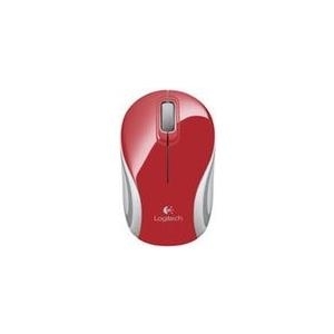 Logitech M187 – Maus – optisch – kabellos – 2.4 GHz – kabelloser Empfänger (USB) – Rot