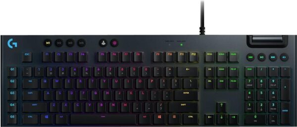 Kurzinfo: Logitech G G815 - Tastatur - Hintergrundbeleuchtung - USB - QWERTZ - Deutsch - Tastenschalter: GL Tactile - weiß Gruppe Tastaturen Hersteller Logitech Hersteller Art. Nr. 920-011355 Modell G G815 EAN/UPC 5099206107106 Produktbeschreibung: Logitech G G815 - Tastatur - QWERTZ - Deutsch - weiß Gerätetyp Tastatur Hintergrundbeleuchtet LIGHTSYNC Schnittstelle USB Anschlusstechnik Kabelgebunden Lokalisierung und Layout QWERTZ Deutsch Tastaturkurzbefehl-Funktion Multimedia