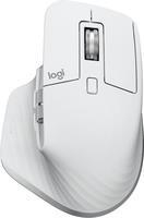 Logitech MX Master 3S. Formfaktor: rechts. Bewegungerfassungs Technologie: Laser, Geräteschnittstelle: RF Wireless + Bluetooth, Bewegung Auflösung: 8000 DPI, Tastentyp: Gedrückte Tasten, Knopfanzahl: 7, Scroll Typ: Rad. Energiequelle: Batterien. Produktfarbe: Silber, Weiß (910-006558)