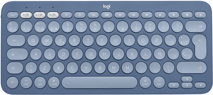 Logitech K380 Multi-Device Bluetooth Keyboard for Mac – Tastatur – kabellos – Bluetooth 3.0 – QWERTY – Spanisch – Blueberry