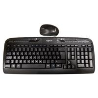 Logitech Wireless Combo MK330, Tastatur-und-Maus-Set, Deutsch, Schwarz (920-003967)