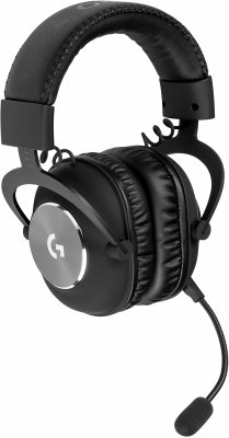 Logitech Pro X Gaming Headset Eigenschaften:DTS Version 2.0 liefert 7.1-Kanal-Surround-SoundBlUE VO!CE MikrofontechnologieMemory Foam und Premium Kunstleder für langanhaltenden TragekomfortPRO-G 50-mm LautsprecherNeodym Magnet35 Ohm ImpedanzFrequenzbereich von 20 Hz - 20 kHzMikfrofonfrequenzbereich von 100 Hz - 10 kHz97.7 db/mW EmpfindlichkeitLautstärke Regler am Kabelinklusive SoundkarteHinweis: Dieser Artikel kann nur an eine deutsche Lieferadresse ausgeliefert werden.