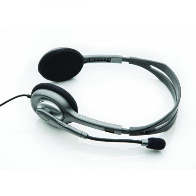 Logitech Logitech H110, Stereophonisch, Schwarz, Silber, verkabelt, 3.5 mm, 200 PC-Headset