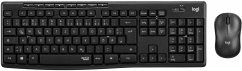 Logitech MK295 SilentMit der Logitech MK295 Silent Wireless Combo mit SilentTouch (eliminiert über 90 % der Tastatur- und Mausgeräusche) arbeiten Sie konzentriert und ablenkungsfrei ohne störende Klick- und Tippgeräusche.Eigenschaften:TastaturLayout: QWERTZSilentTouch-TechnologieAnpassbare TastaturhöheSpritzwassergeschütztes Design2;4 GHz kabellos (10 m)Nano USB-EmpfängerFeststellanzeigeEin-/Ausschalter2 AAA-Batterien (Alkalibatterien)MausSilentTouch-TechnologieGeschwungene