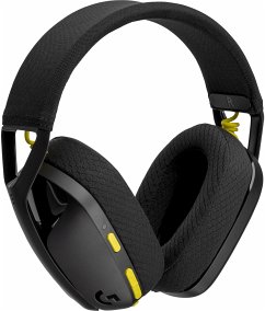 Logitech G435 LightspeedDieses kabellose Gaming-Headset kann mit einer Vielzahl von Geräten verbunden werden und punktet mit einem satten Klang und einem modernen Design.Eigenschaften:Kann über Lightspeed oder Bluetooth verbunden werdenReichweite von bis zu 10 MeternWiedergabezeit von bis zu 18 StundenBesonders leicht mit nur 165 gOhrmuscheln mit Memory Foam halten die Ohren trotz langem Tragen kühlZwei Beamforming-Mikrofone ohne MikrofonarmTolle Audioqualität mit Hi-Fi-Sound40 mm TreiberUSB-C Anschluss zum Laden des AkkusFarbe: schwarz / gelbHinweis: Dieser Artikel kann nur an eine deutsche Lieferadresse ausgeliefert werden.