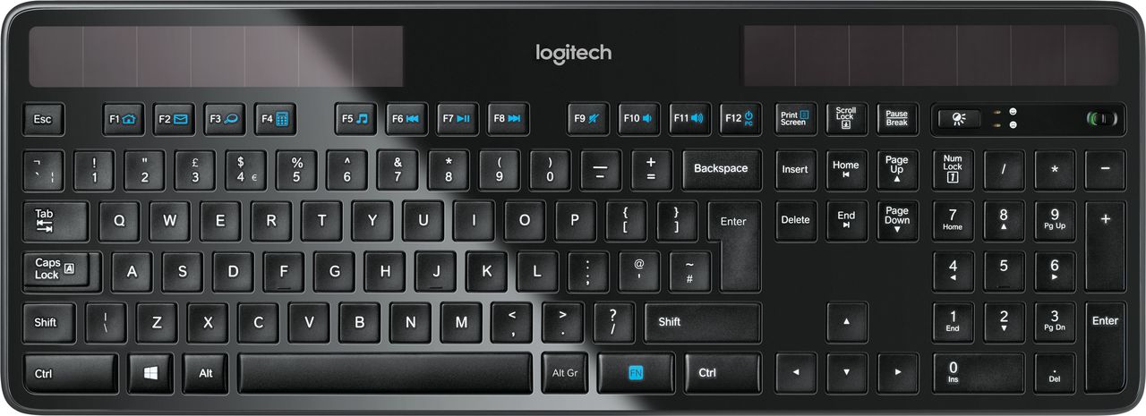 Logitech Wireless Solar Keyboard K750 – Tastatur – kabellos – 2.4 GHz – Spanisch