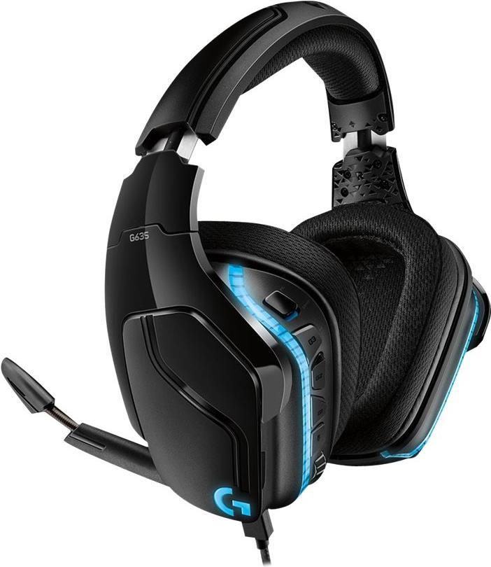 Kurzinfo: Logitech Gaming Headset G635 - Headset - 7.1-Kanal - Full-Size - kabelgebunden - 3