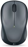 Logitech M235 – Maus – optisch – drahtlos – 2,4 GHz – kabelloser Empfänger (USB) – schwarz / anthrazit (910-002201)