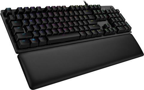 Logitech Gaming G513 – Tastatur – backlit – USB – German QWERTZ – Tastenschalter: GX Brown Tactile – Kohle