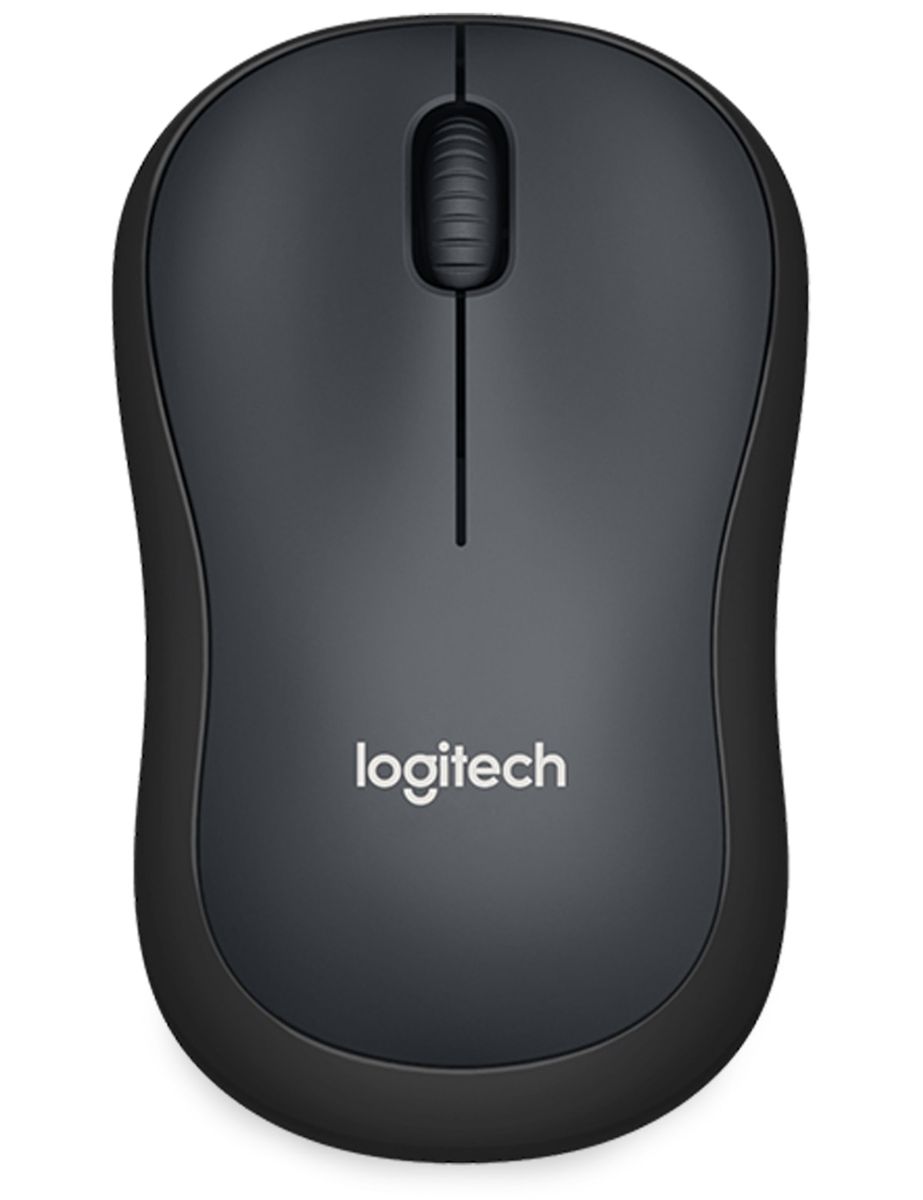 LOGITECH Funkmaus M220 Silent, 1000 dpi, anthrazit, 3 Tasten