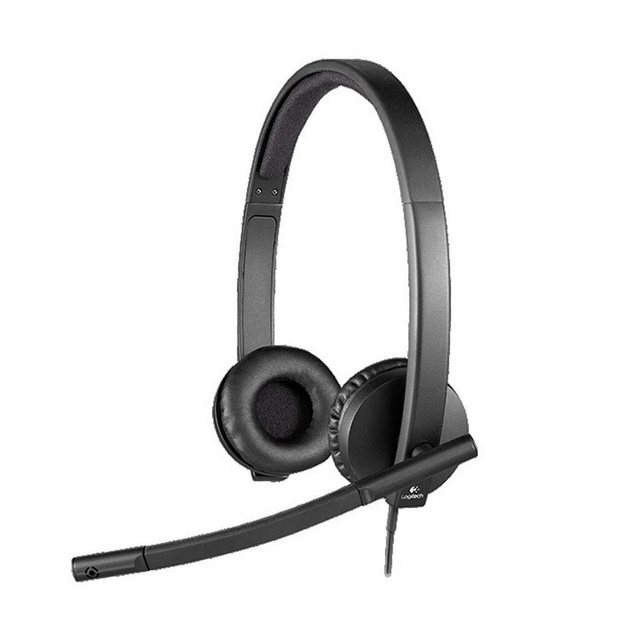 Logitech H570e Stereo-Headset (gepolsterte Kopfbügel, Echounterdrückung, Geräuschunterdrückung)