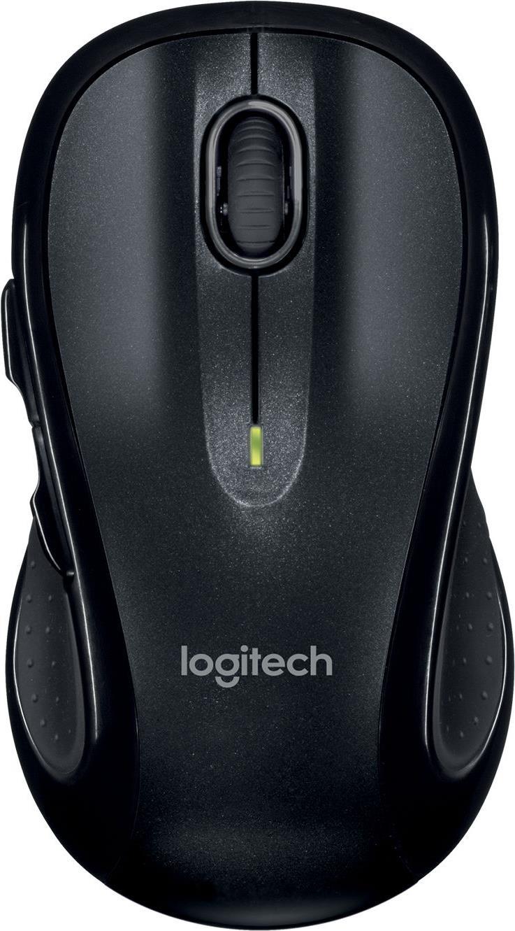 Logitech M510 – Maus – Für Rechtshänder – Laser – 5 Tasten – kabellos – 2.4 GHz – kabelloser Empfänger (USB) – Schwarz