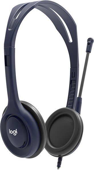 Logitech – Headset – On-Ear – kabelgebunden – 3,5 mm Stecker – Mitternachtsblau – Universität (Packung mit 5)