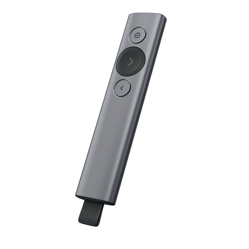 Logitech wireless Presenter Spotlight Schiefer-Grau (910-004861)Hinweis: Erfordert die Installation der Logitech Presentation Software, welche auf der Logitech Website zum Download verfügbar ist.