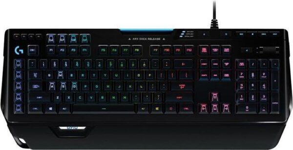 Logitech G910 Orion Spektrum Mechanical RGB Gaming Keyboard ist die schnellste mechanische Gaming-Tastatur der Welt Features Exklusive Mechanische Romer-G-Switches Intelligente RGB-Beleuchtung Anzeige der In-Game-Statistik auf Mobilgeräten 9 Vorprogrammierte Tasten Kurzinfo: Logitech G910 Orion Spectrum RGB Mechanical Gaming - Tastatur - USB - Deutsch Gruppe Tastaturen Hersteller Logitech Hersteller Art. Nr. 920-008013 EAN/UPC 5099206064249 Produktbeschreibung: Logitech G910 Orion Spectrum RGB Mechanical Gaming - Tastatur - Deutsch Gerätetyp Tastatur Hintergrundbeleuchtet 16