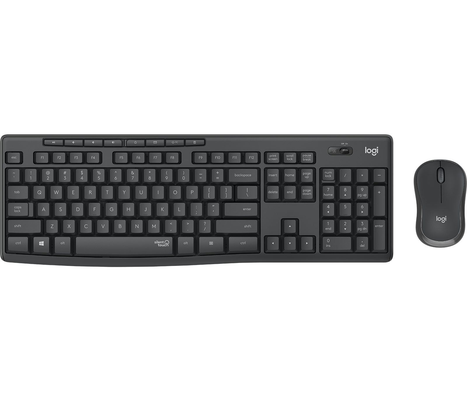 Kurzinfo: Logitech MK295 Silent - Tastatur-und-Maus-Set - kabellos - 2.4 GHz - QWERTY - Englisch - Graphite Gruppe Tastaturen Hersteller Logitech Hersteller Art. Nr. 920-009799 Modell MK295 Silent EAN/UPC 5099206092426 Produktbeschreibung: Logitech MK295 Silent - Tastatur-und-Maus-Set - QWERTY - Englisch - Graphite Gerätetyp Tastatur-und-Maus-Set Schnittstelle 2.4 GHz Eingabegerät Tastatur Anschlusstechnik Kabellos Lokalisierung und Layout QWERTY Englisch Tastaturkurzbefehl-Funktion E-Mail