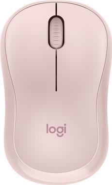 Logitech M240 Silent – Maus – rechts- und linkshändig – optisch – 3 Tasten – kabellos – Bluetooth – rosé (910-007121)