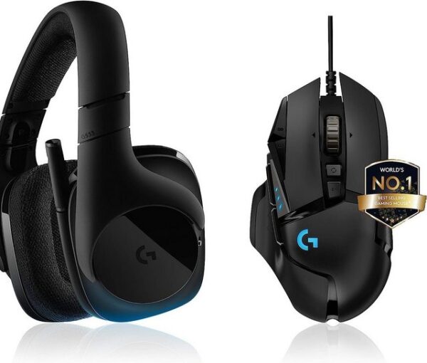 Das kabellose G533 Gaming-Headset von Logitech ist mit Pro-G-Lautsprechern und der DTS Headphone:X-7.1-Surround-Technologie ausgestattet. Damit kann es die Umgebungseffekte im Spiel so wiedergeben