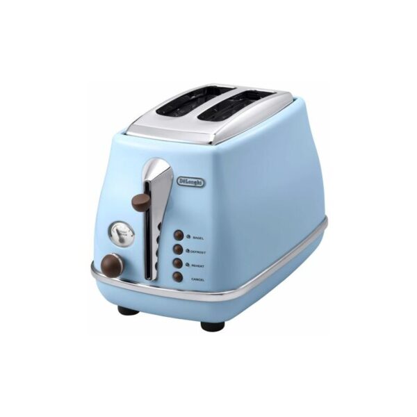 DeLonghi Icona Vintage CTOV 2103 AZ Toaster im Retro-DesignGenießen Sie perfekten Toastgenuss mit dem Icona Vintage Toaster!Vielseitig und praktisch: