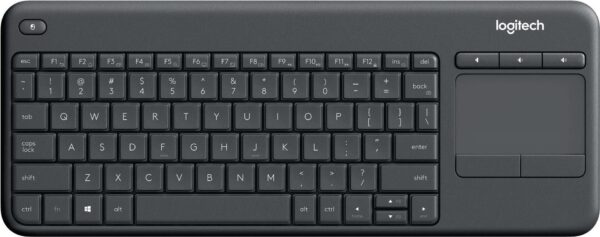 Kurzinfo: Logitech Wireless Touch Keyboard K400 Plus - Tastatur - mit Touchpad - kabellos - 2.4 GHz - Belgien - Schwarz Gruppe Tastaturen Hersteller Logitech Hersteller Art. Nr. 920-007131 EAN/UPC 5099206059290 Produktbeschreibung: Logitech Wireless Touch Keyboard K400 Plus - Tastatur - mit Touchpad - Belgien - Schwarz Gerätetyp Tastatur Schnittstelle 2.4 GHz Kabelloser Empfänger Kabelloser Empfänger (USB) Eingabegerät Kabellos Eingebaute Geräte Touchpad Layout Belgien Tastaturkurzbefehl-Funktion Lautstärkeregler