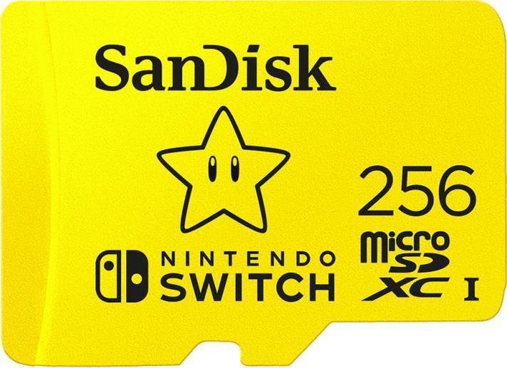 SanDisk Nintendo Switch – Flash-Speicherkarte – 256 GB – Video Class V30 / UHS-I U3 – microSDXC UHS-I – für Nintendo Switch