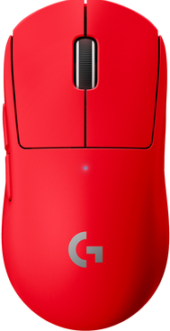 Logitech G PRO X SUPERLIGHT – Maus – optisch – 5 Tasten – kabellos – LIGHTSPEED – Logitech LIGHTSPEED-Receiver – Rot (910-006784)