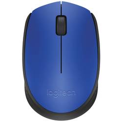 Logitech M171 Maus Funk Optisch Blau, Schwarz 3 Tasten 1000 dpi