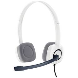 Logitech H150 Computer On Ear Headset kabelgebunden Stereo Weiß Mikrofon-Rauschunterdrückung, Noise Cancelling