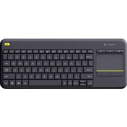 Logitech Wireless Touch Keyboard K400 plus Funk Tastatur Schweiz, QWERTZ, Windows® Schwarz