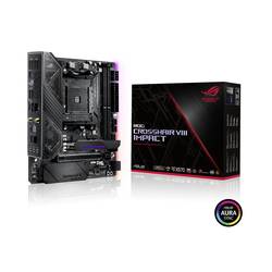 Asus ROG CROSSHAIR VIII IMPACT Mainboard Sockel (PC) AMD AM4 Formfaktor (Details) Mini-DTX Mainboard-Chipsatz AMD® X570